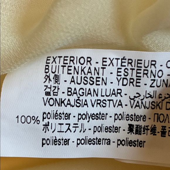 NWT Zara Light Yellow  Satin Effect Midi Dress with Bows. Size S. - Picture 9 of 10